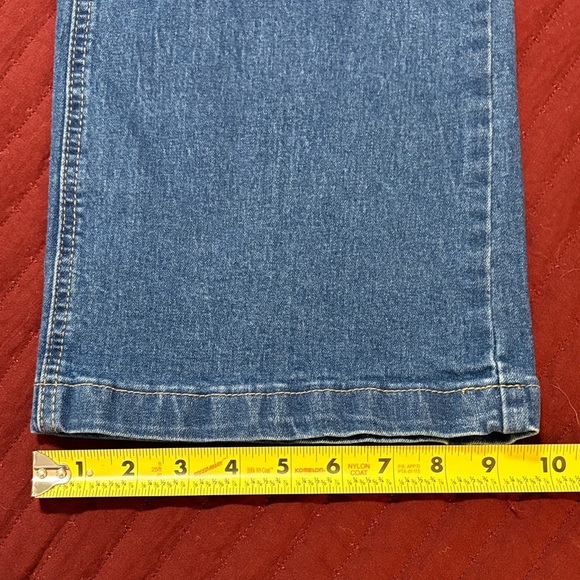 Luvamia Classic Wide Leg Blue Denim Women’s Jeans Size 12 - Picture 11 of 12